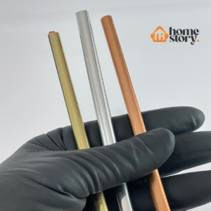 Perfil meia cana de pvc 7mm com autocolante 3 metros