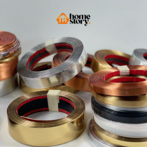 Fita metalizada de pvc decorativa 15mm com autocolante