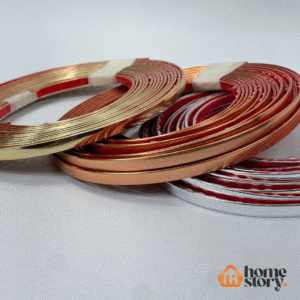 Fita metalizada de decorativa pvc 6mm com autocolante