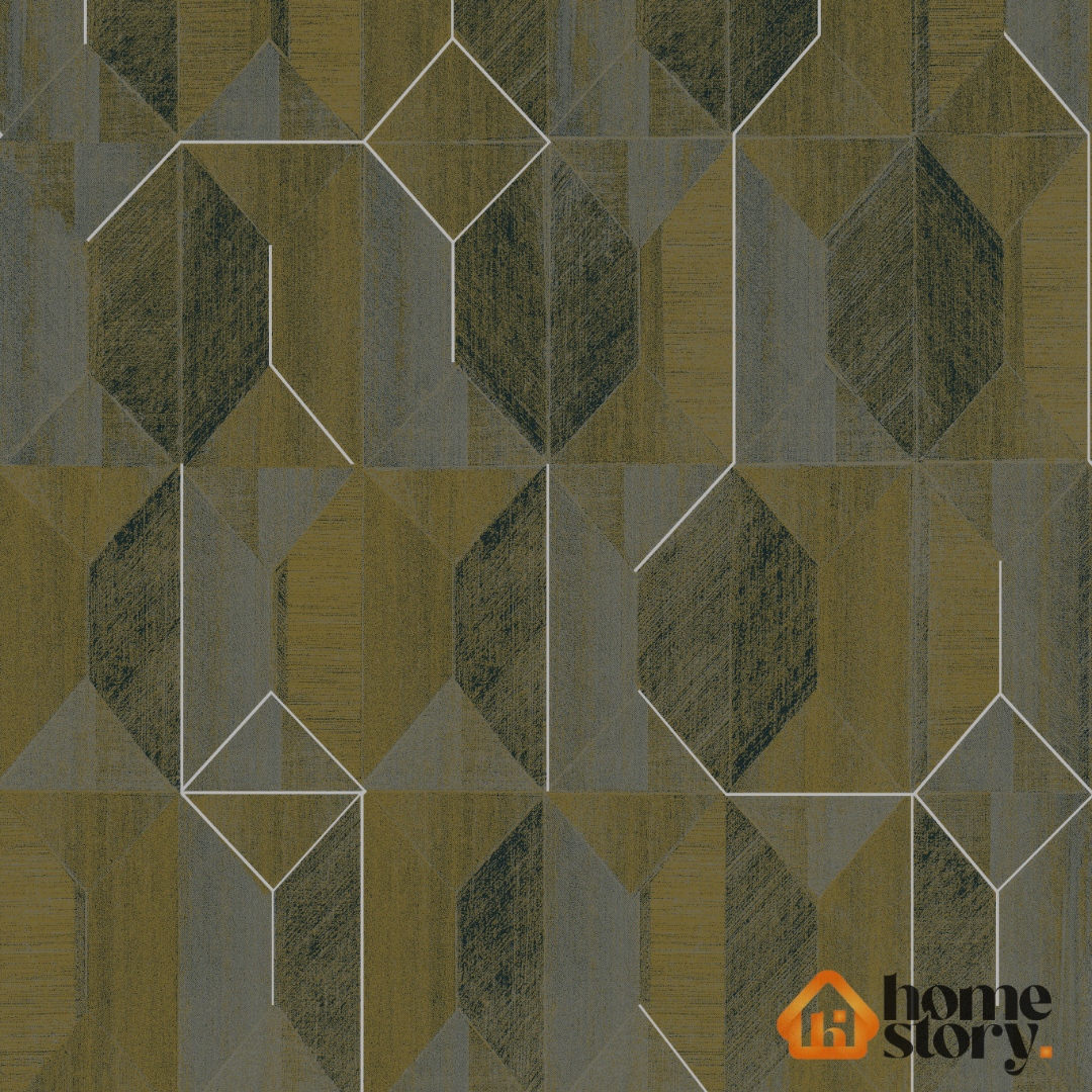 Papel de Parede Geométrico Vinílico Lavável 53cmx10mt – Avalon 01 - Imagem 2