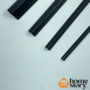 Perfil cantoneira de pvc 15mm x 15mm com autocolante barra de 3 metros