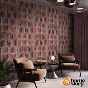 Papel de Parede Geométrico Vinílico Lavável 53cmx10mt – Avalon 01