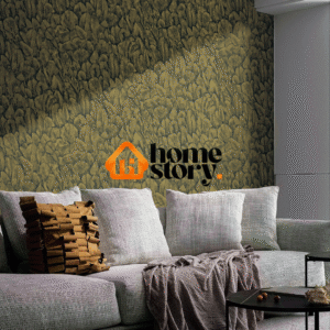 Papel de Parede Vinílico Lavável Textura Folhagem Elegante 53cm x 10 metros