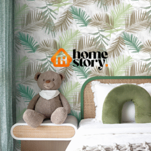 Papel de Parede Vinílico Lavável Coleção Folhagens Modernas 53cm x 10 metros