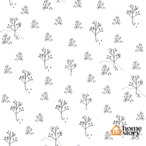 Papel de Parede Infantil Árvores Branco e Preto 53cm x 10mts – Fofura Baby FF4004