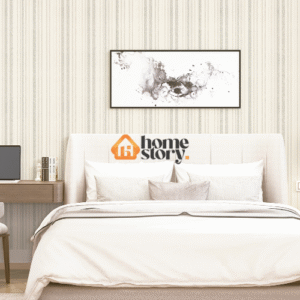 Papel de parede listrado dourado vinilico 53cm x 10mts - col1072