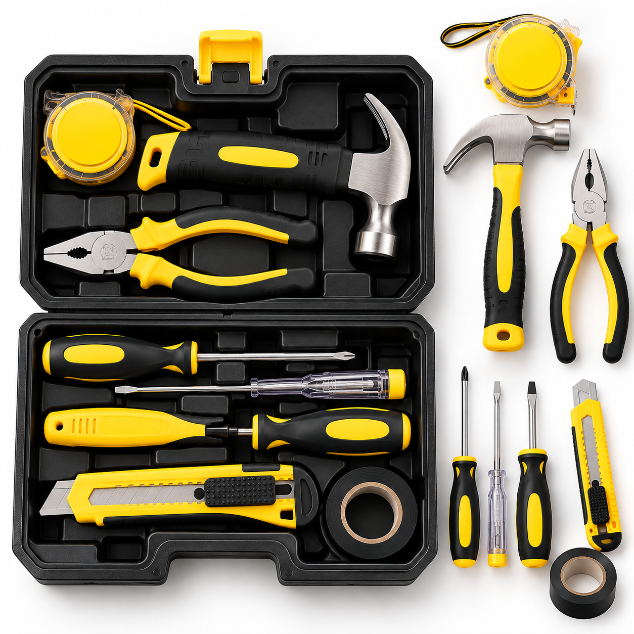 Kit de Ferramentas BOMVINK 9 Peças com Maleta para Reparos Domésticos - Imagem 2